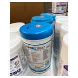 MSRP $600 ASSORTED LOT OF PROFESSIONAL MEDICAL DISINFECTANT WIPES, MIXED BRANDS (SANI-CLOTH, OXIVIR, ECOLAB), CLINICAL GRADE, 20+ CANISTERS!