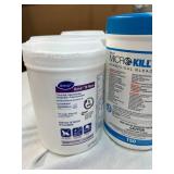 MSRP $600 ASSORTED LOT OF PROFESSIONAL MEDICAL DISINFECTANT WIPES, MIXED BRANDS (SANI-CLOTH, OXIVIR, ECOLAB), CLINICAL GRADE, 20+ CANISTERS!
