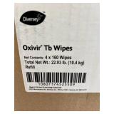 MSRP $180 NEW DIVERSEY OXIVIR TB DISINFECTANT WIPE REFILLS, 4 X 160 WIPE ROLLS (640 TOTAL), HOSPITAL-GRADE AHP CLEANER, FITS GALLON WIPE BUCKETS & DISPENSERS, MEDICAL, DENTAL, CLINIC & JANITOR