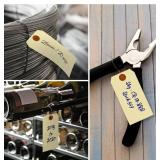 MSRP $150 - 1 Case (1000 Tags/Case) Staples Pre-Wired Heavy-Duty Blank Manila Shipping Tags 6.25" x 3.13" *double-wired tags feature 12-inches of 26-gauge wire - 3/16in. reinforced, tear resistant eye