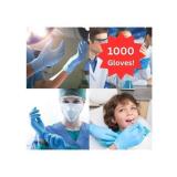 MSRP $160 1 Case (1000 gloves) NEW Northfield Medical Manufacturing Medical Grade Fully Textured Thicker Construction Blue Nitrile Examination Gloves - Size Large - Latex-Free Powder Free
