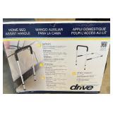 MSRP $80 DRIVE MEDICAL HOME BED ASSIST HANDLE, ADJUSTABLE BED RAIL & STANDING AID, UNDER-MATTRESS SUPPORT FRAME, SAFETY HANDLE FOR GETTING IN & OUT OF BED, HEIGHT ADJUSTABLE, SUPPORTS UP TO 25