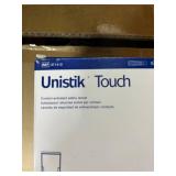 MSRP $600 OWEN MUMFORD UNISTIK TOUCH SAFETY LANCETS CASE, 4,000 TOTAL LANCETS (20 BOXES X 200), REF AT1415, 21G 2.0MM HIGH FLOW CONTACT-ACTIVATED SAFETY LANCETS, SINGLE-USE RETRACTABLE DESIGN, DIABETE