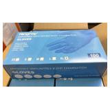 MSRP $240 CASE HONGRAY DISPOSABLE VINYL/NITRILE BLEND EXAMINATION GLOVES, 1,000 TOTAL GLOVES (10 BOXES X 100), XL SIZE, LATEX-FREE, POWDER-FREE, AMBIDEXTROUS, NON-STERILE MEDICAL & INDUSTRIAL USE,