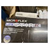 MSRP $450 1 CASE ANSELL MICROFLEX LIFESTAR EC POWDER-FREE NITRILE EXAMINATION DUAL-LAYER HIGH RISK GLOVES, SIZE M, NFPA COMPLIANT, TEXTURED FINGERTIPS, EXTENDED CUFF FOR POLICE, EMS & FIRST RESPON