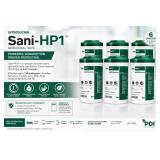 MSRP $150 1 NEW Case PDI Sani-HP1 Germicidal XL Wipes, REF P83184, 6 Canisters x 95 Wipes Each, 1-Min Kill Time for 50 Pathogens Including Norovirus & C. Auris, Hydrogen Peroxide Formula, Extra La