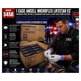 MSRP $450 1 CASE ANSELL MICROFLEX LIFESTAR EC POWDER-FREE NITRILE EXAMINATION DUAL-LAYER HIGH RISK GLOVES, SIZE M, NFPA COMPLIANT, TEXTURED FINGERTIPS, EXTENDED CUFF FOR POLICE, EMS & FIRST RESPON