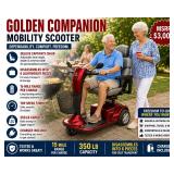 MSRP $3,000 GOLDEN COMPANION POWER MOBILITY 3 WHEEL INDOOR/OUTDOOR SCOOTER, DELUXE CAPTAIN