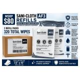 MSRP $180 NEW DIVERSEY OXIVIR TB DISINFECTANT WIPE REFILLS, 4 X 160 WIPE ROLLS (640 TOTAL), HOSPITAL-GRADE AHP CLEANER, FITS GALLON WIPE BUCKETS & DISPENSERS, MEDICAL, DENTAL, CLINIC & JANITOR