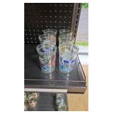 Set of 6 Tom & Jerry Vintage Glasses