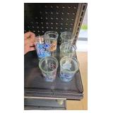 Set of 6 Tom & Jerry Vintage Glasses
