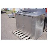 Stainless Steel Prep Cabinet with Sink