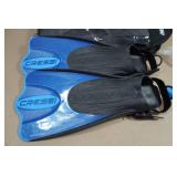 Cressi Adult Rondine Palau Fin Snorkel Set - Fin Size L/XL