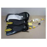 Cressi Adult Rondine Palau Fin Snorkel Set - Fin Size XS/S