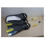 Cressi Adult Rondine Palau Fin Snorkel Set - Fin Size M/L