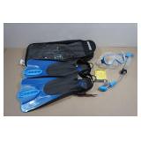 Cressi Adult Rondine Palau Fin Snorkel Set - Fin Size S/M