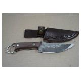 Carbon Steel Finger Hole 9" Knife
