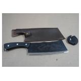 Kyoto Gragon Carbon Steel Cleaver Knife