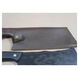 Kyoto Gragon Carbon Steel Cleaver Knife