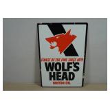 Vintage Style Metal Sign - Wolf
