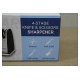 4-Stage Knife & Scissor Sharpener