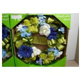 *2* 17" Floral Wreaths