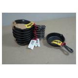 Set of 8 Lodge 3.5" Cast Iron Skillets