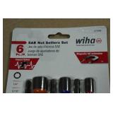 Wiha 6-Piece SAE Nut Setters Set