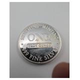 Sunshine Minting Eagle One Troy Ounce .999 Fine Silver Round
