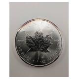 Silver Maple Leaf 1 Oz .9999 Fine Silver 2014