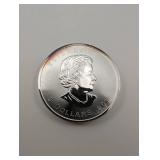 Silver Maple Leaf 1 Oz .9999 Fine Silver 2014