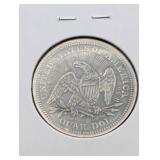 1853 Seated Liberty Quarter Dollar