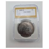 1890-O Morgan Silver Dollar PGA MS64