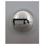90% Silver 2009 Louis Braille Dollar Coin