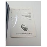 2016 American Silver Eagle One Ounce Uncirculated With Box & COA
