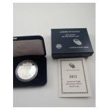 2012 American Eagle One Ounce Silver Proof Coin in Box