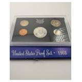 1968 United States Proof Set 40% Silver Half Dollar