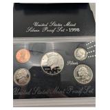 Vintage 1998 United States Mint Silver Proof Set