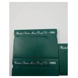 Vintage United States Mint Proof Sets 1994 1998 (Lot of 5)
