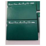 Vintage United States Mint Proof Sets 1994 1998 (Lot of 5)