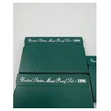 US Mint Proof Sets 1995 and 1996 (Lot of 6)
