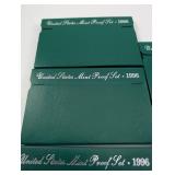 US Mint Proof Sets 1995 and 1996 (Lot of 6)
