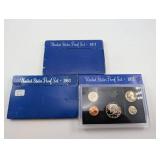 United States Proof Sets 1971 1972 & 1983 (Lot of 3)