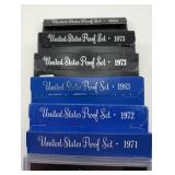 Vintage US Proof Sets 1971 1972 1973 1983 (Lot of 6)