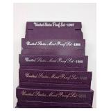 United States Mint Proof Sets 1987-1993 (Lot of 7)