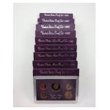 Vintage U.S. Proof Set Collection 1987-1990 (Lot of 9)