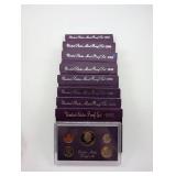 US Mint Proof Sets 1985 1989 1990 1991 1992 (Lot of 8)