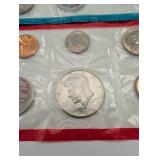 1968 U.C. United States Mint Coin Set Envelope 40% Silver Half Dollar