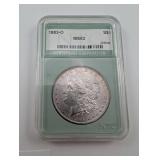 1883-O Morgan Silver Dollar NTC MS63