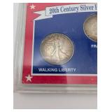 20th Century Silver Half Dollar Collection (3 Coins)